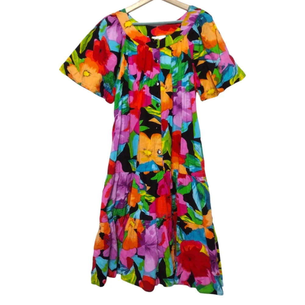 Komar Vintage Floral House Dress/Nightgown